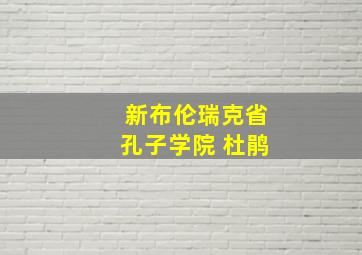 新布伦瑞克省孔子学院 杜鹃